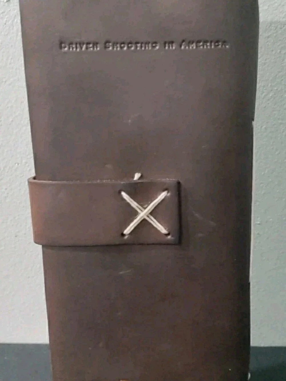 Rustico Leather Game Hunting  Ledger Buckle Book Slip Closure Hunting Very Nice